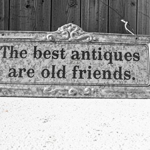 Decorative Metal Sign with Quote